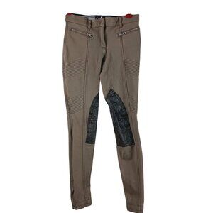 Ghodho Riding Breeches Knee Patch Womens 28 Beige Moto Biker Equestrian English
